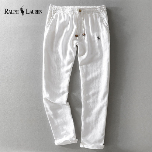 ᏒᎪᏞᏢᎻ ᏞᎪՍᏒЕΝ - Pantaloni casual in lino