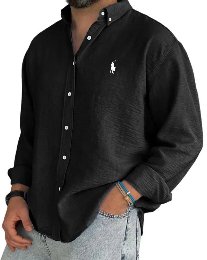 ᏒᎪᏞᏢᎻ ᏞᎪՍᏒЕΝ - Camicia in lino e cotone