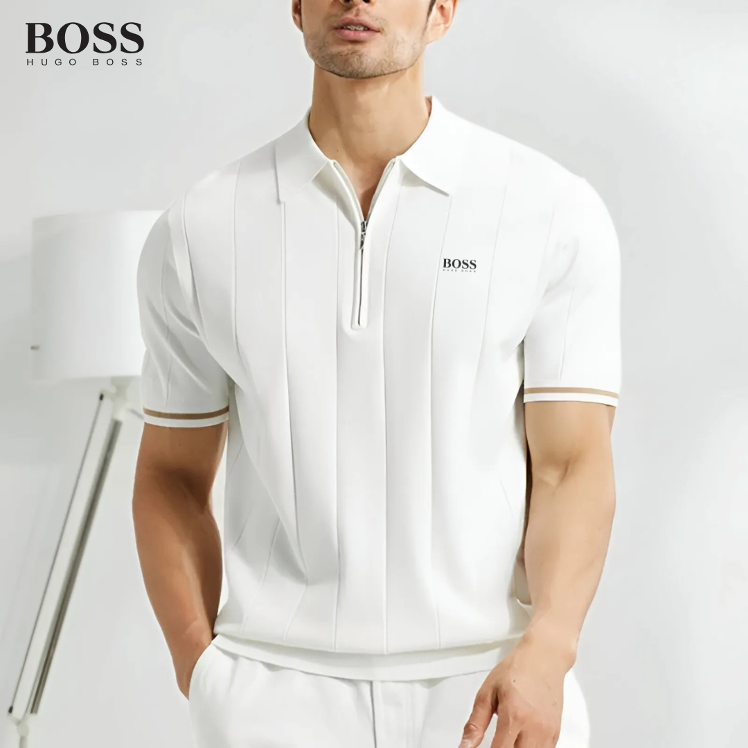 НՍԌО ВОЅЅ - Polo con zip da uomo