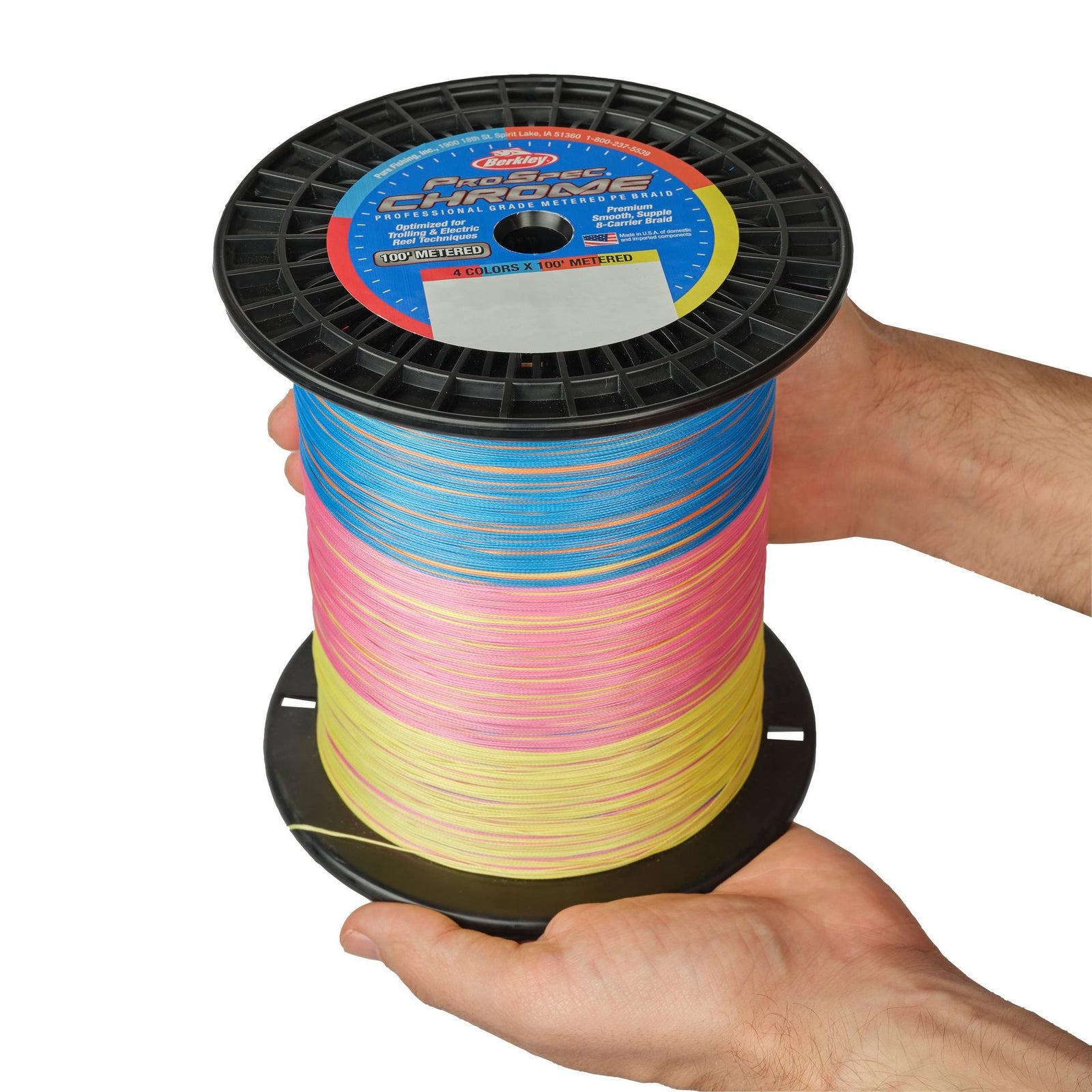 ProSpec® Chrome 4 x 100' Metered Braid