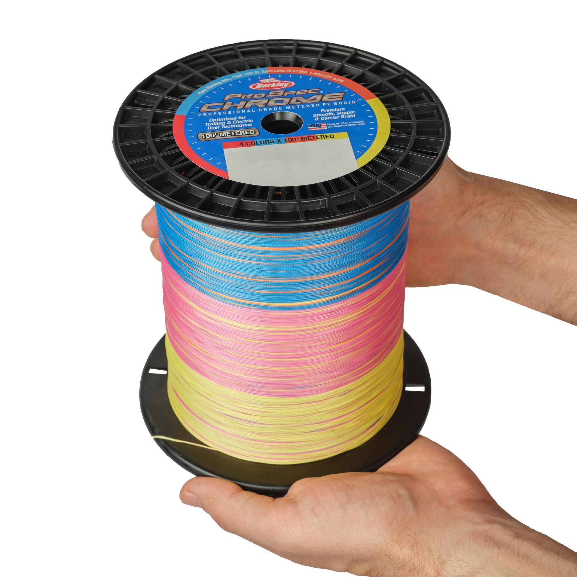 ProSpec® Chrome 4 x 100' Metered Braid