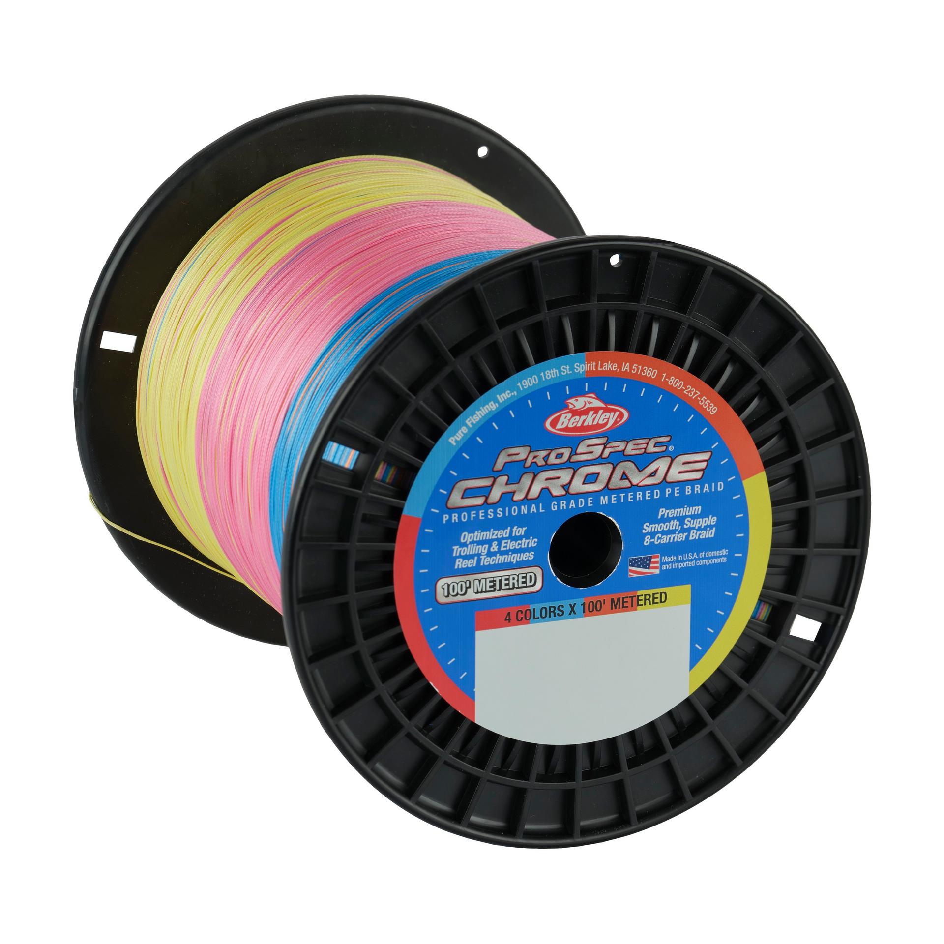 ProSpec® Chrome 4 x 100' Metered Braid