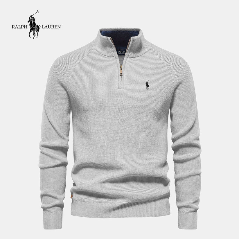 ᏒᎪᏞᏢᎻ ᏞᎪՍᏒЕΝ - Maglione con mezza zip: