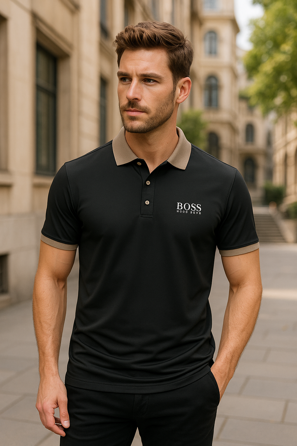 НՍԌО ВОЅЅ - Polo a maniche corte di alta qualità